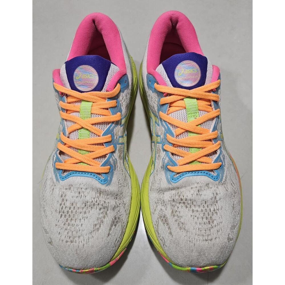 ASICS Gel Nimbus 23 Running Shoes Women’s Size 9.5 US White Multicolor FlyteFoam